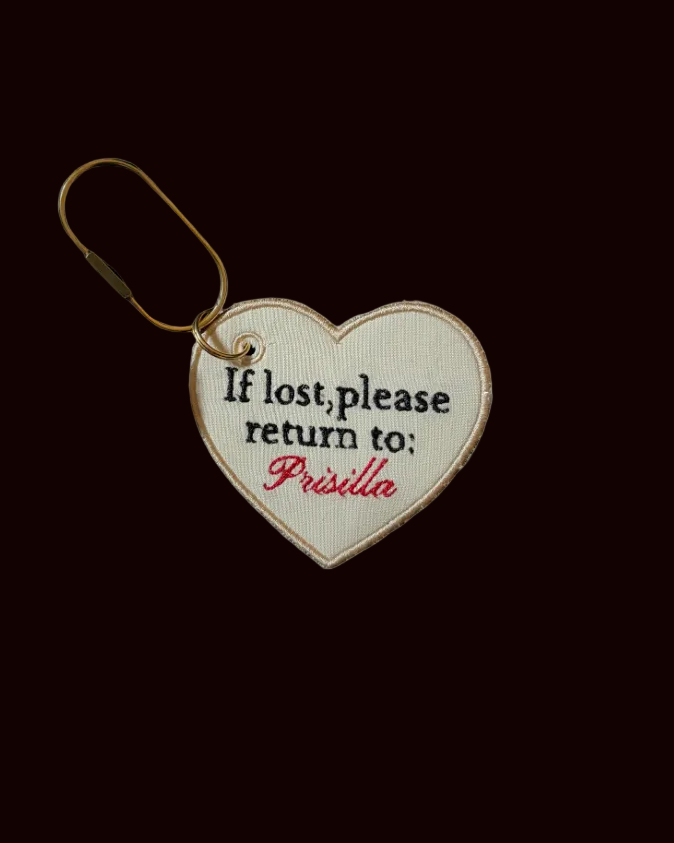Heart-Shaped Return To: Bag Tag