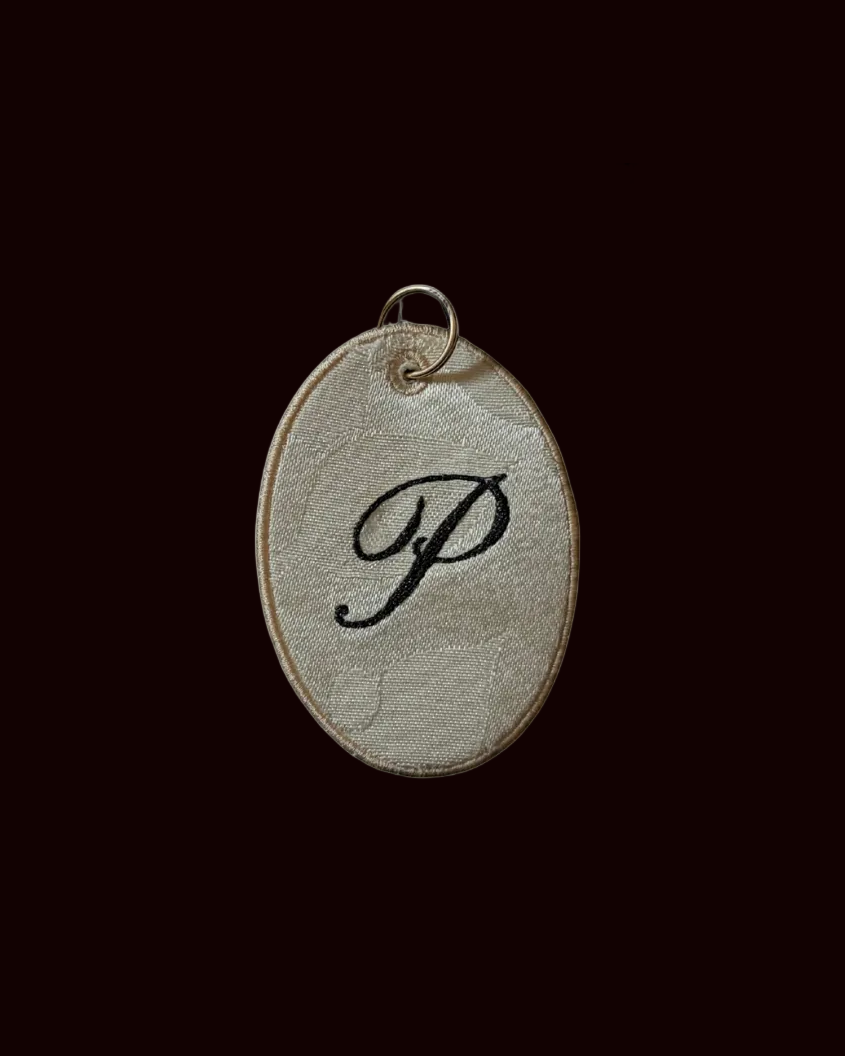 Initial Monogram Bag Tag