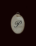 Initial Monogram Bag Tag